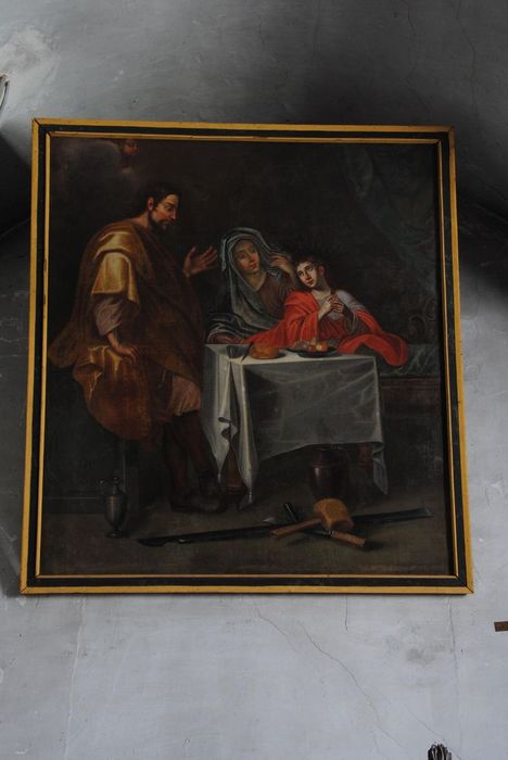 tableau : la Sainte Famille, vue générale - © Ministère de la Culture (France), Médiathèque du patrimoine et de la photographie, Conservation des antiquités et des objets d’art de l’Ardèche – Tous droits réservés