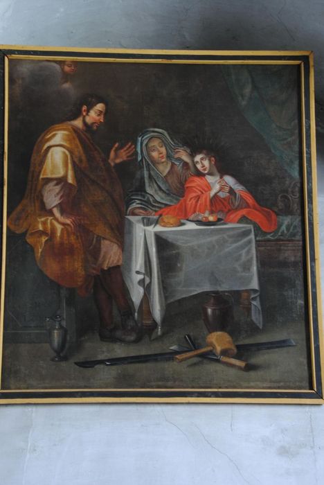 tableau : la Sainte Famille, vue générale - © Ministère de la Culture (France), Médiathèque du patrimoine et de la photographie, Conservation des antiquités et des objets d’art de l’Ardèche – Tous droits réservés