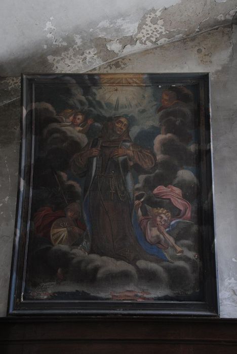 tableau : le Triomphe de saint François, vue générale - © Ministère de la Culture (France), Conservation des antiquités et des objets d’art de l’Ardèche – Tous droits réservés