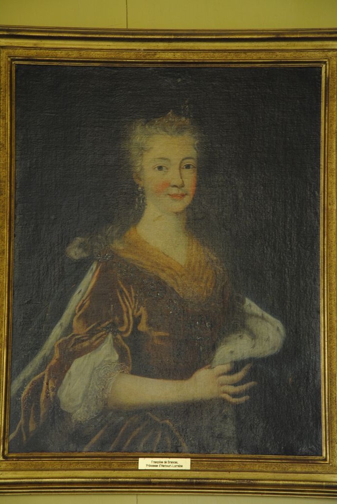 tableau : portrait présumé d'une princesse royale (probablement la princesse d'Harcourt), vue générale - © Ministère de la Culture (France), Médiathèque du patrimoine et de la photographie, Conservation des antiquités et des objets d’art de l’Ardèche – Tous droits réservés