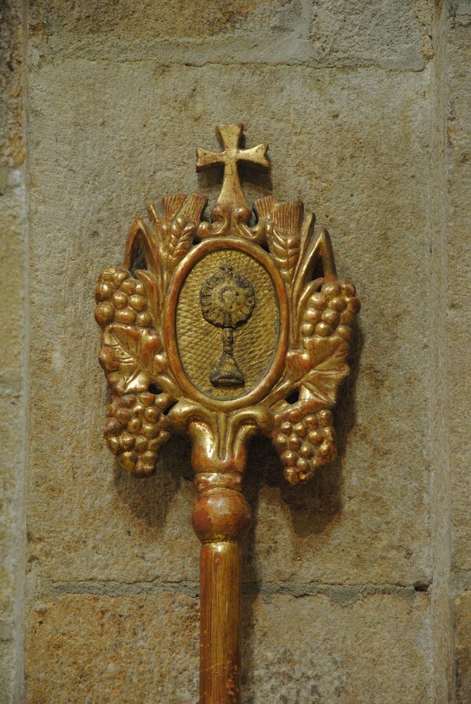 bâton de procession de l'ancienne confrérie de la Vierge, détail