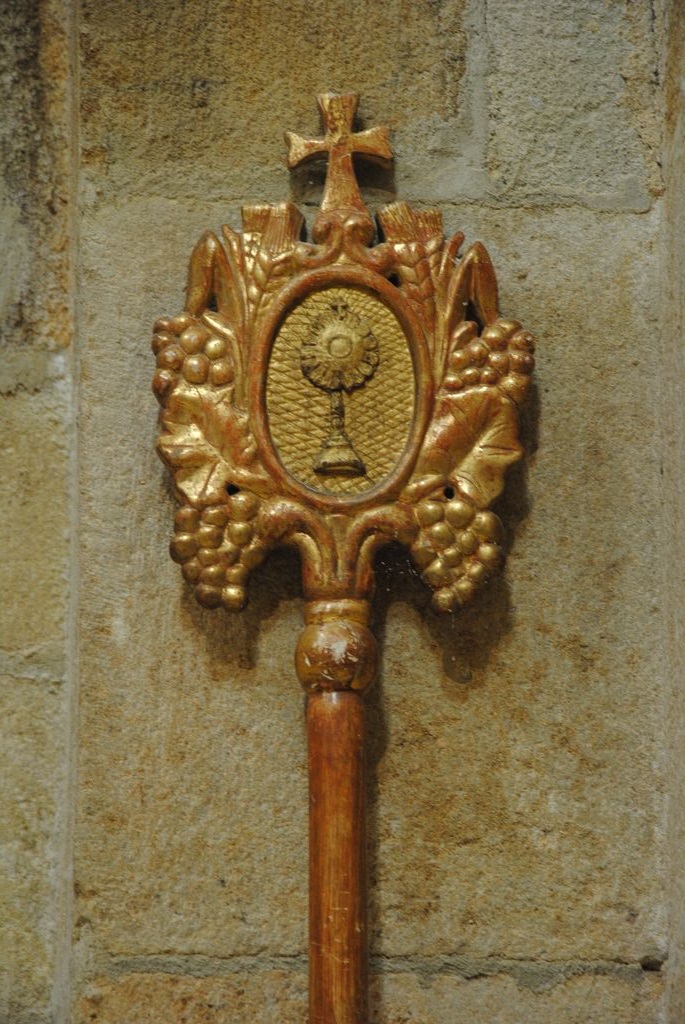 bâton de procession de l'ancienne confrérie de la Vierge, détail