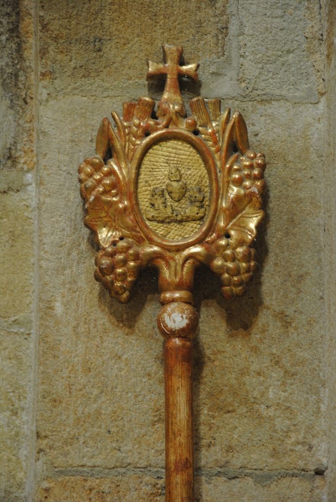 bâton de procession de l'ancienne confrérie de la Vierge, détail