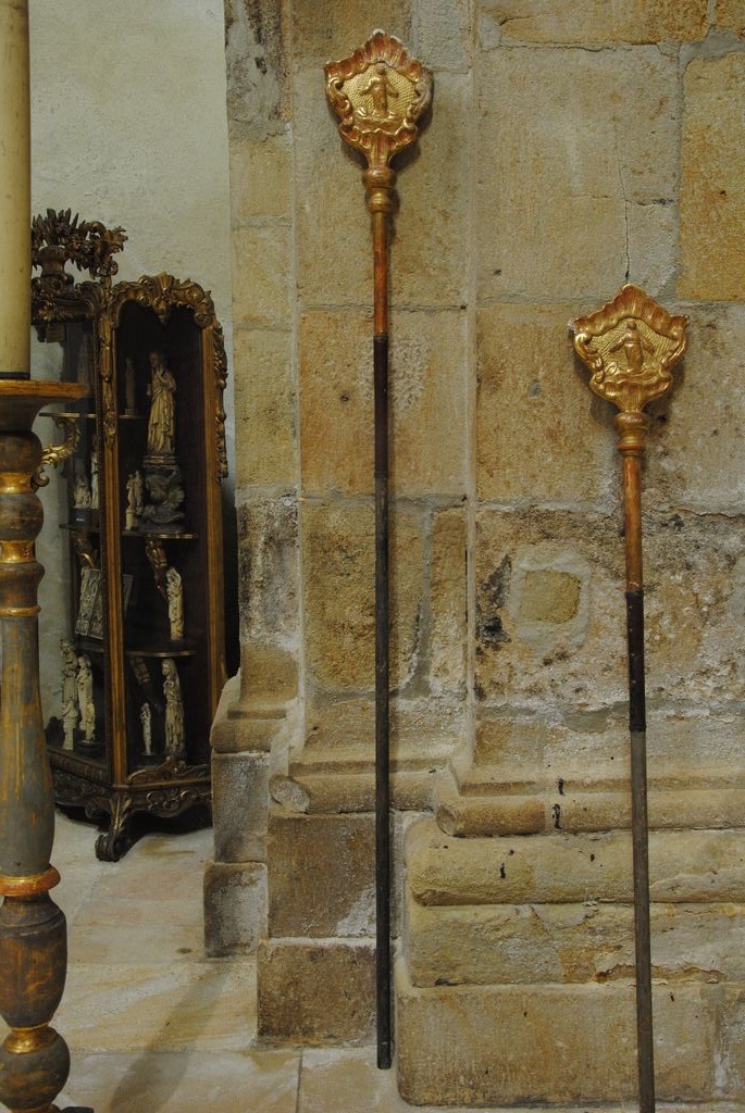 bâton de procession de l'ancienne confrérie du Saint-Sacrement, vue générale