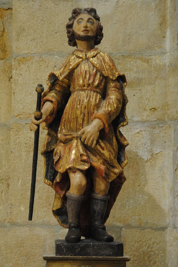 statue : Saint Roch, vue générale - © Ministère de la Culture (France), Médiathèque du patrimoine et de la photographie, Conservation des antiquités et des objets d’art de l’Ardèche – Tous droits réservés