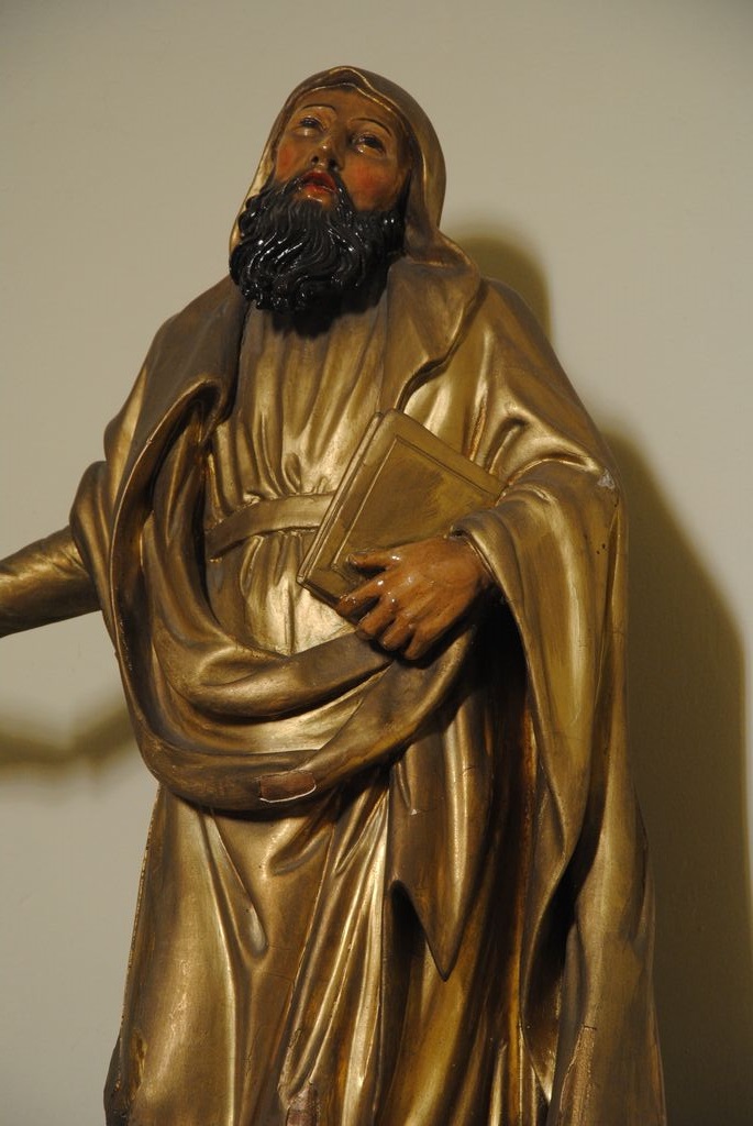 statue : saint Antoine Ermite, vue partielle - © Ministère de la Culture (France), Médiathèque du patrimoine et de la photographie, Conservation des antiquités et des objets d’art de l’Ardèche – Tous droits réservés