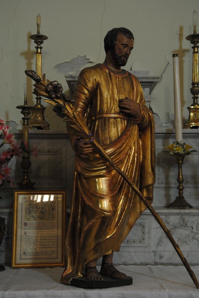 statue : Saint Joseph, vue générale - © Ministère de la Culture (France), Médiathèque du patrimoine et de la photographie, Conservation des antiquités et des objets d’art de l’Ardèche – Tous droits réservés