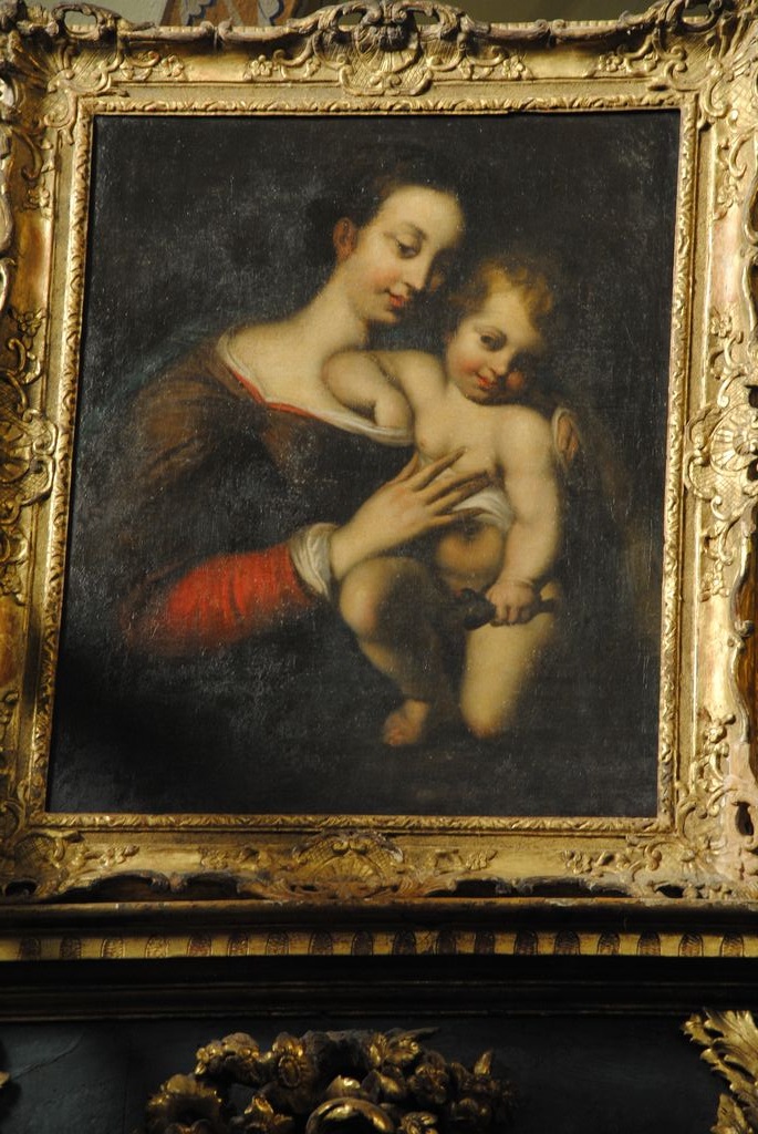 tableau : Vierge à l'Enfant (la), vue générale - © Ministère de la Culture (France), Médiathèque du patrimoine et de la photographie, Conservation des antiquités et des objets d’art de l’Ardèche – Tous droits réservés