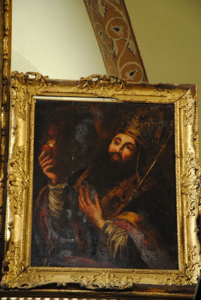 tableau : saint personnage, vue générale - © Ministère de la Culture (France), Médiathèque du patrimoine et de la photographie, Conservation des antiquités et des objets d’art de l’Ardèche – Tous droits réservés