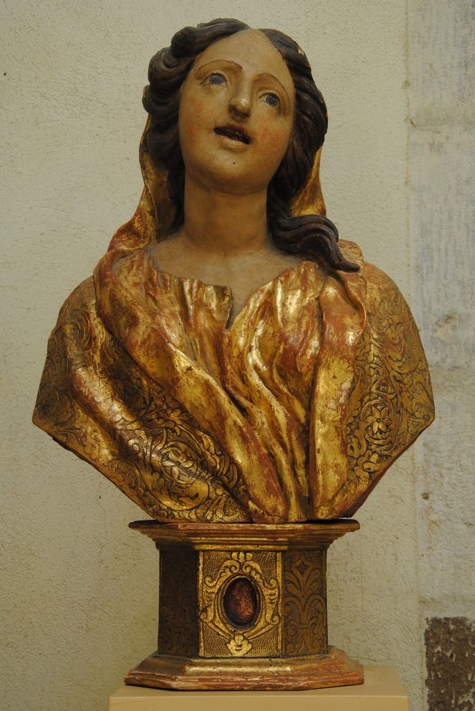 buste-reliquaire, sainte non identifiée, vue générale - © Ministère de la Culture (France), Conservation des antiquités et des objets d’art de l’Ardèche – Tous droits réservés