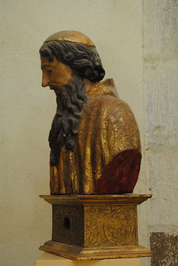 buste-reliquaire, saint non identifié, profil gauche, vue générale - © Ministère de la Culture (France), Médiathèque du patrimoine et de la photographie, Conservation des antiquités et des objets d’art de l’Ardèche – Tous droits réservés
