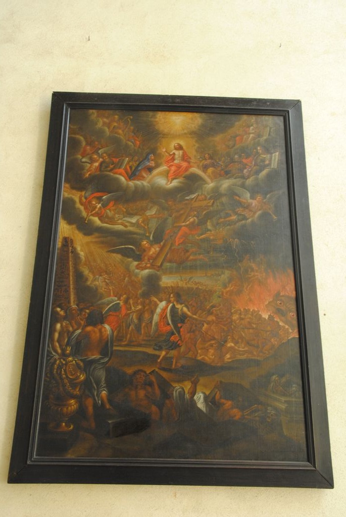 tableau : le Jugement dernier, vue générale - © Ministère de la Culture (France), Médiathèque du patrimoine et de la photographie, Conservation des antiquités et des objets d’art de l’Ardèche – Tous droits réservés