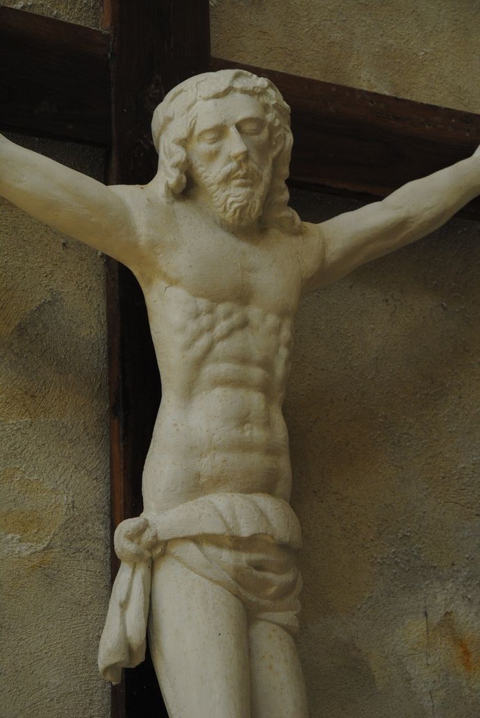 statue : Christ en croix, vue partielle - © Ministère de la Culture (France), Médiathèque du patrimoine et de la photographie, Conservation des antiquités et des objets d’art de l’Ardèche – Tous droits réservés