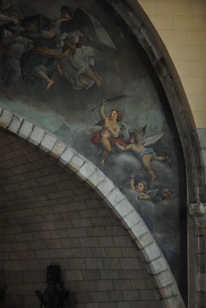 peinture monumentale (arc triomphal) : Triomphe de saint Laurent, détail