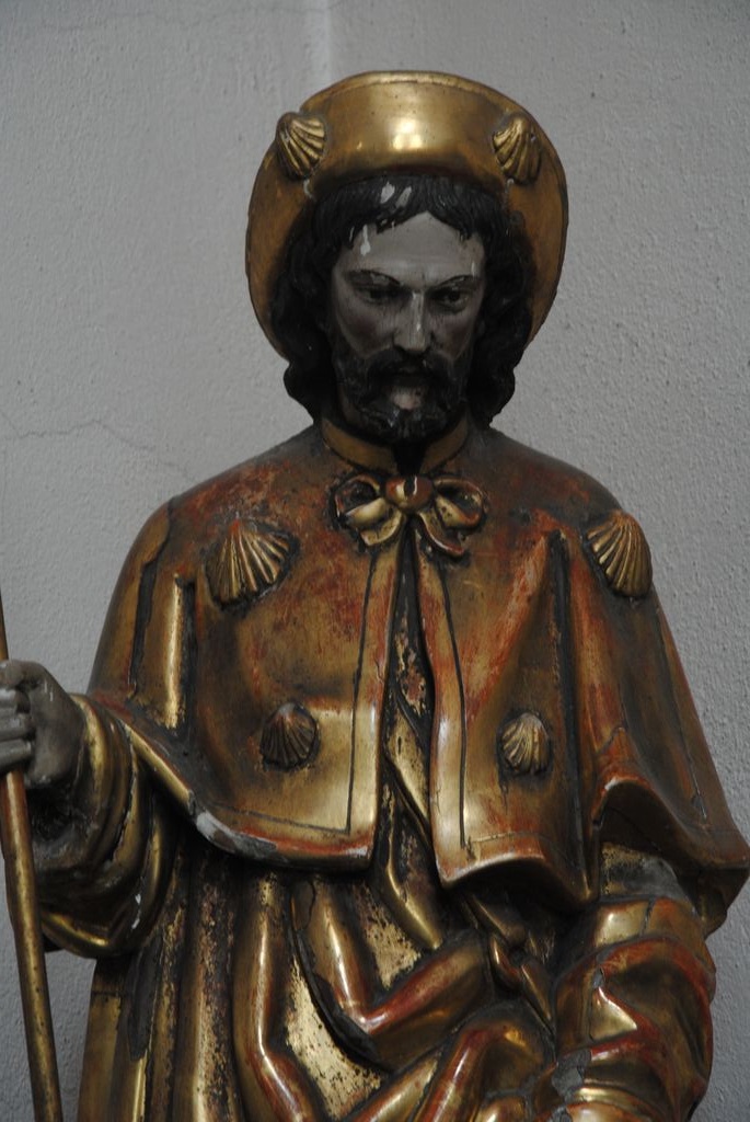 statue : Saint Roch, vue partielle