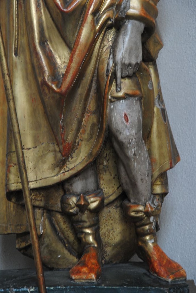 statue : Saint Roch, détail