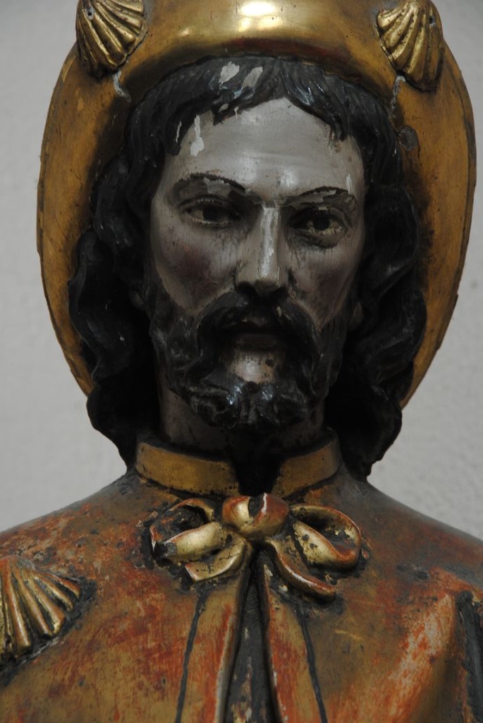 statue : Saint Roch, détail