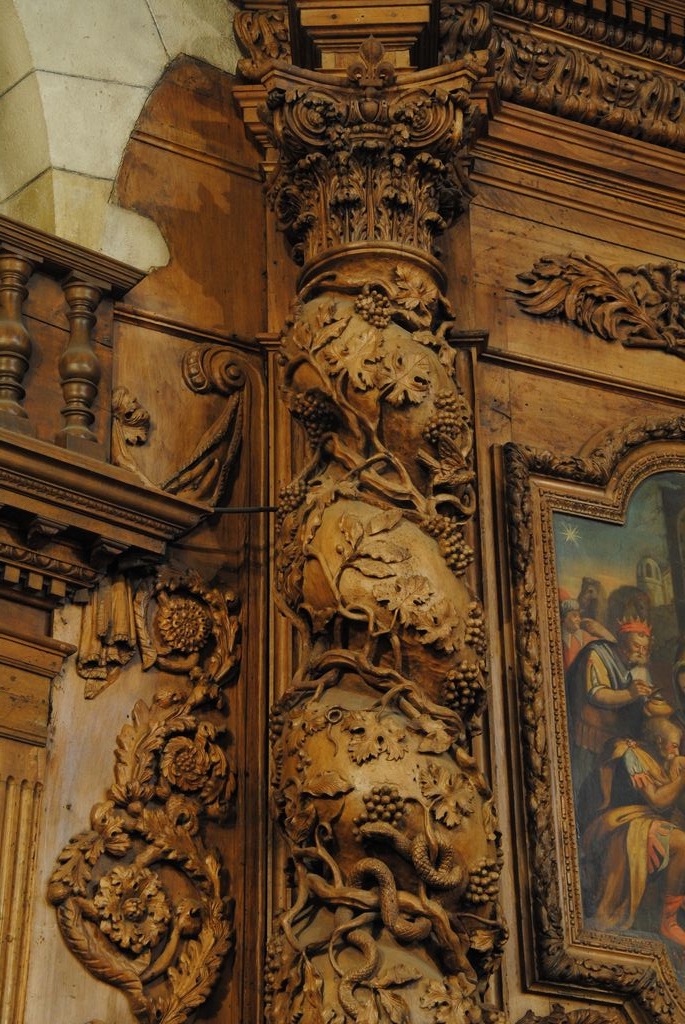 autel (maître-autel), retable, détail