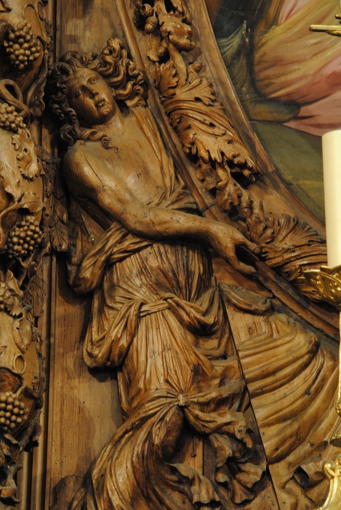 autel (maître-autel), retable, détail