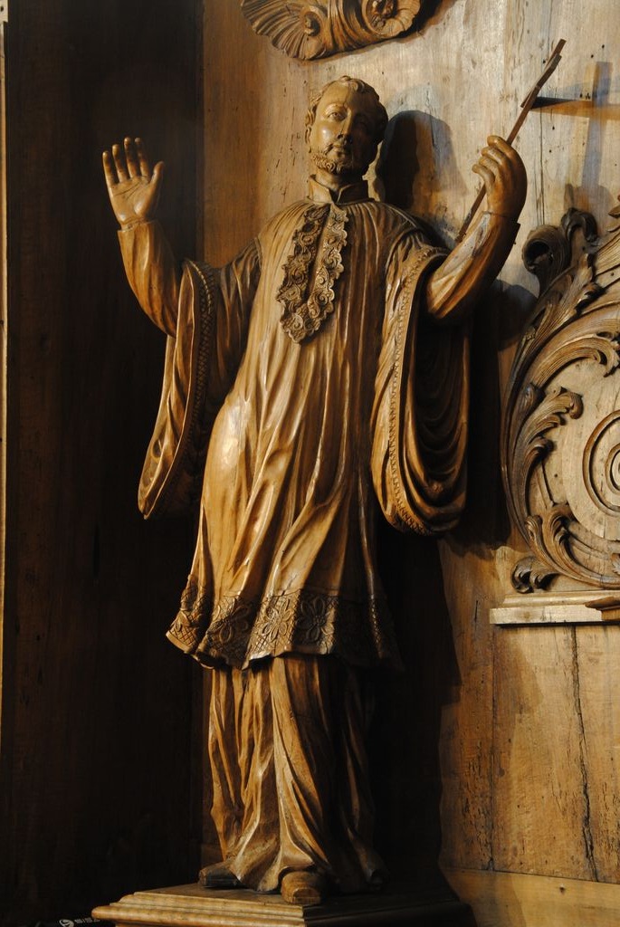 retable de saint Ignace de Loyola et de saint Jean-François Régis, statue : saint Jean-François Régis, vue générale