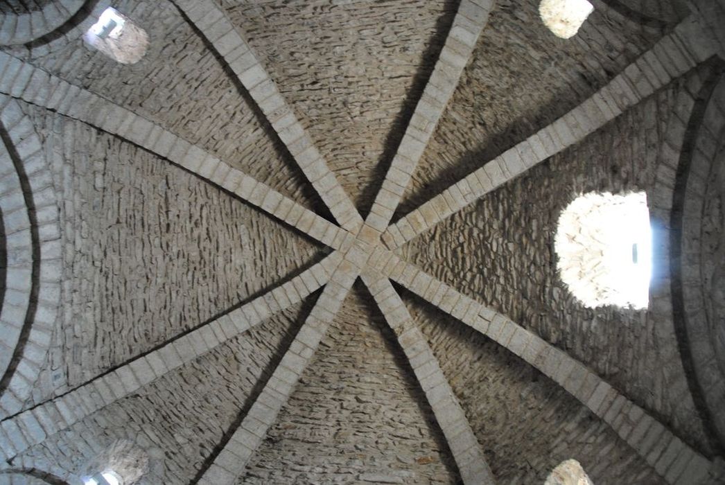 chapelle octogonale, vue générale de la voûte