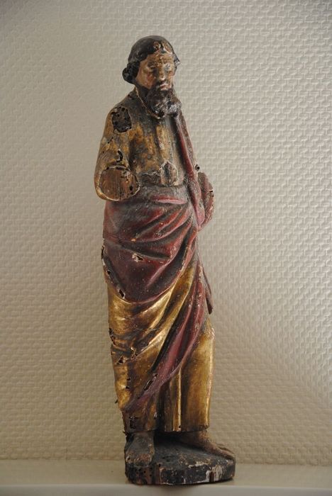 statue (statuette) : Saint Pierre (?), Saint Paul (?), vue générale