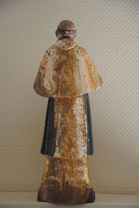 statue (statuette) : Saint Benoît, revers, vue générale
