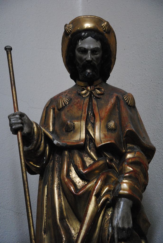 statue : Saint Roch, vue partielle