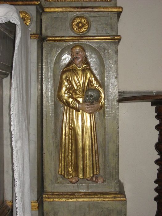 retable secondaire, détail