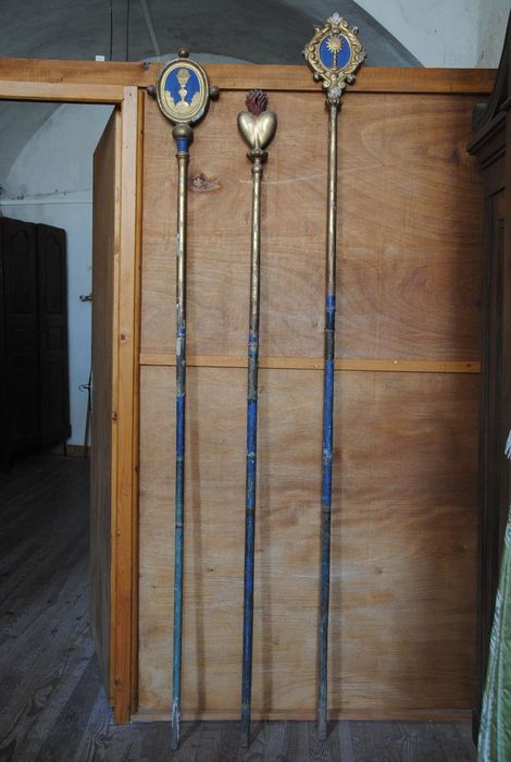 bâtons de la confrérie du Sacré-Coeur - © Ministère de la Culture (France), Conservation des antiquités et des objets d’art de l’Ardèche – Tous droits réservés