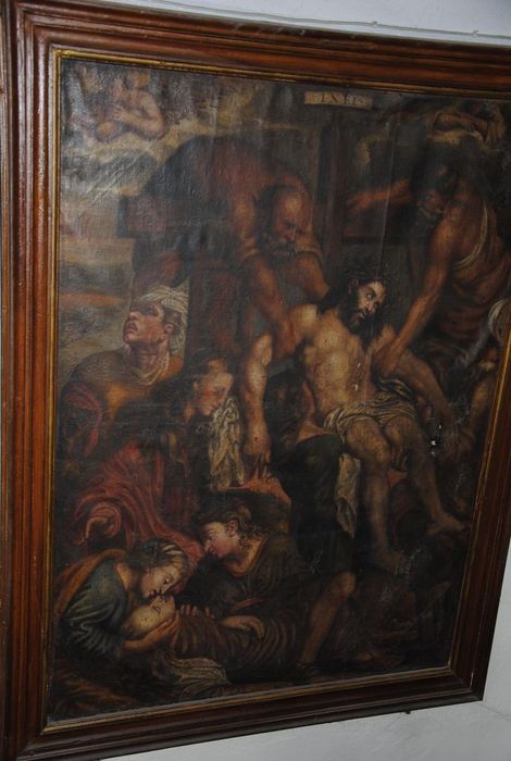 tableau : Déposition de croix (la) - © Ministère de la Culture (France), Conservation des antiquités et des objets d’art de l'Ardèche - Tous droits réservés