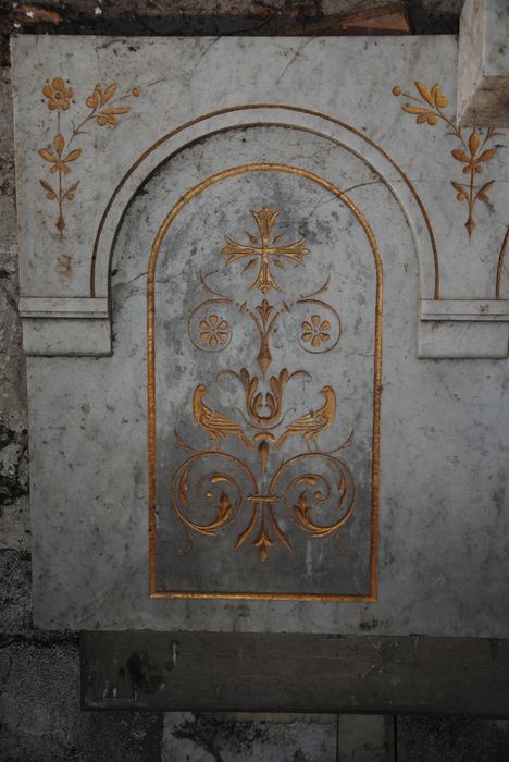 Autel démonté, détail
