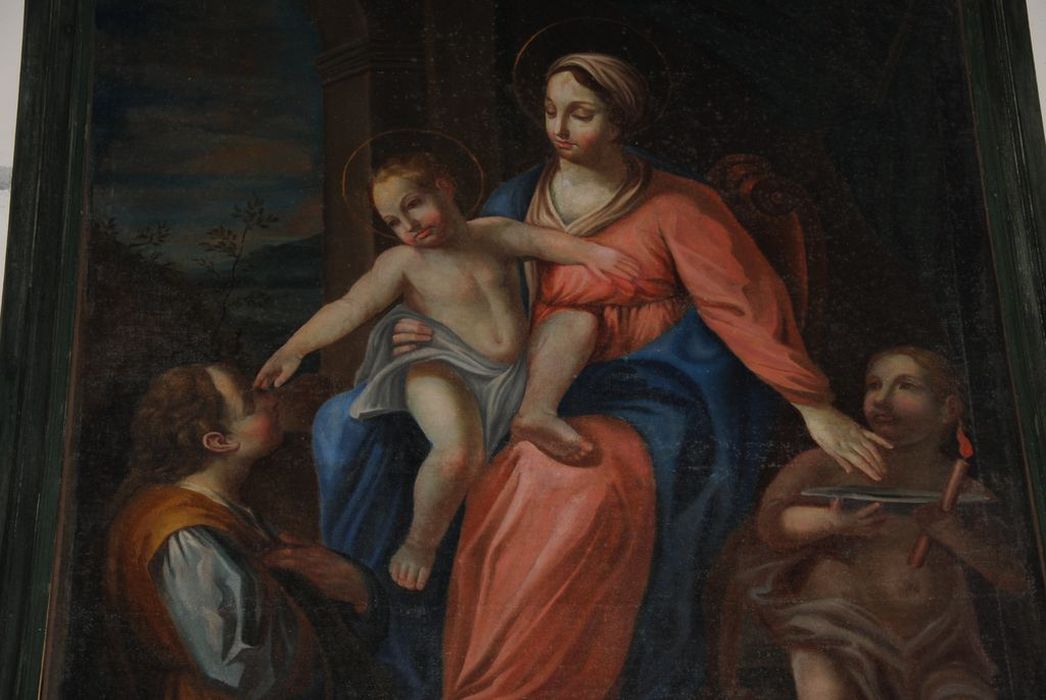 Tableau : Mariage mystique de sainte Catherine (le), vue partielle