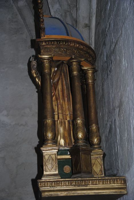 niche  de la Vierge de Lourdes, vue partielle