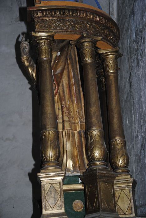 niche  de la Vierge de Lourdes, vue partielle