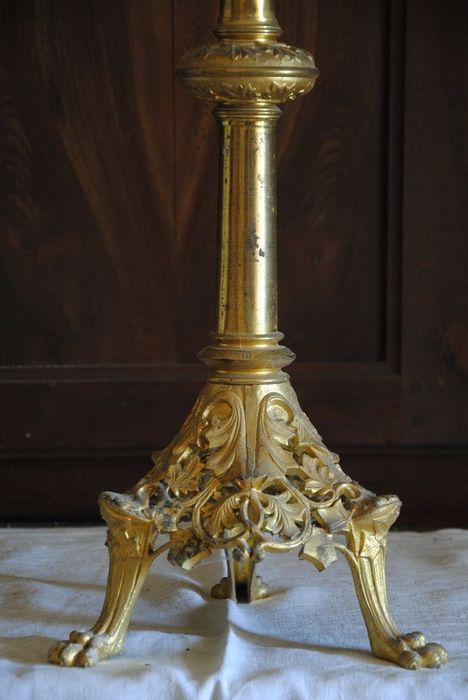 chandeliers d'église, détail - © Ministère de la Culture (France), Conservation des antiquités et des objets d’art de l'Ardèche - Tous droits réservés