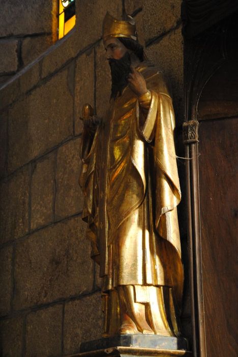 statue : Saint Augustin, profil gauche, vue générale