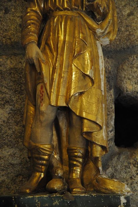 statue : Saint Roch, vue partielle