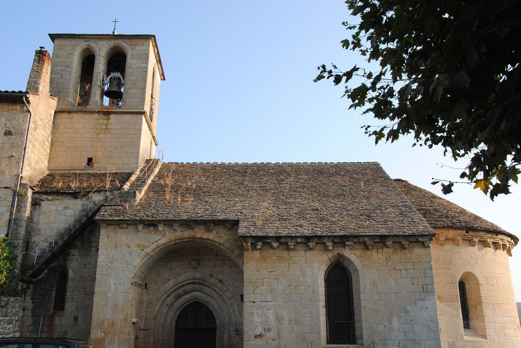 église Saint-Martin : Façade latérale sud, vue générale