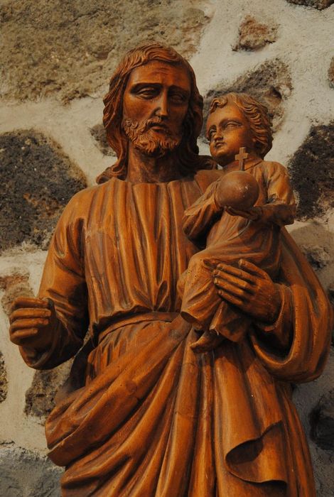 statue : Saint Joseph, vue partielle