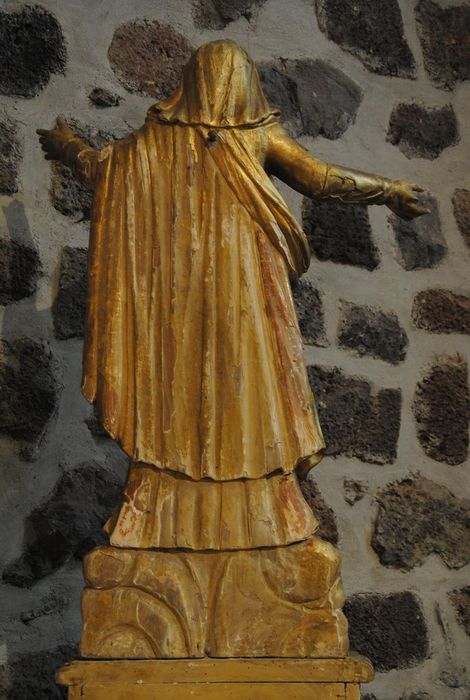 statue : Vierge de l'Assomption, revers, vue générale