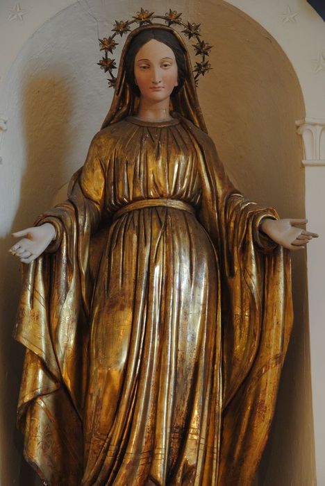 statue : Vierge Immaculée (La), vue partielle