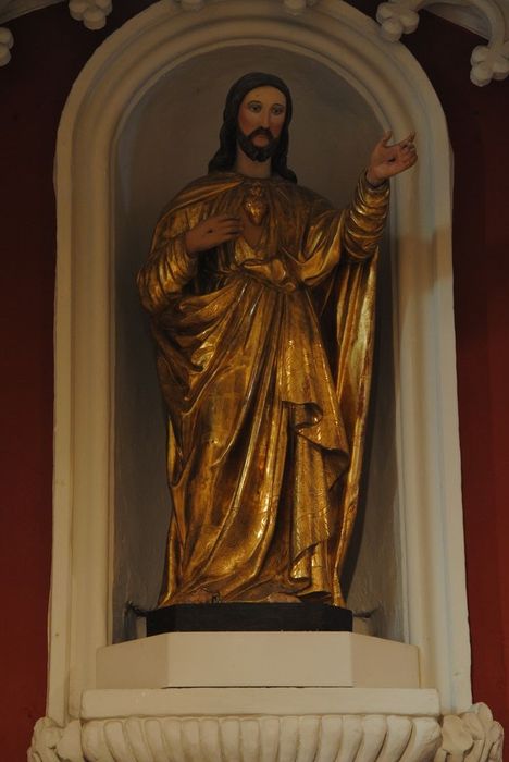 statue : Christ du Sacré-Coeur