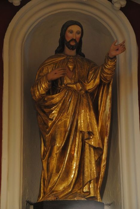 statue : Christ du Sacré-Coeur