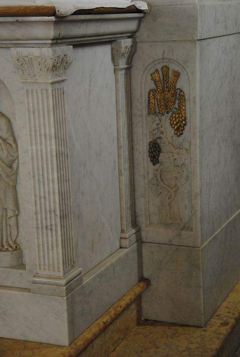 maître-autel, détail - © Ministère de la Culture (France), Médiathèque du patrimoine et de la photographie, Conservation des antiquités et des objets d’art de l’Ardèche – Tous droits réservés