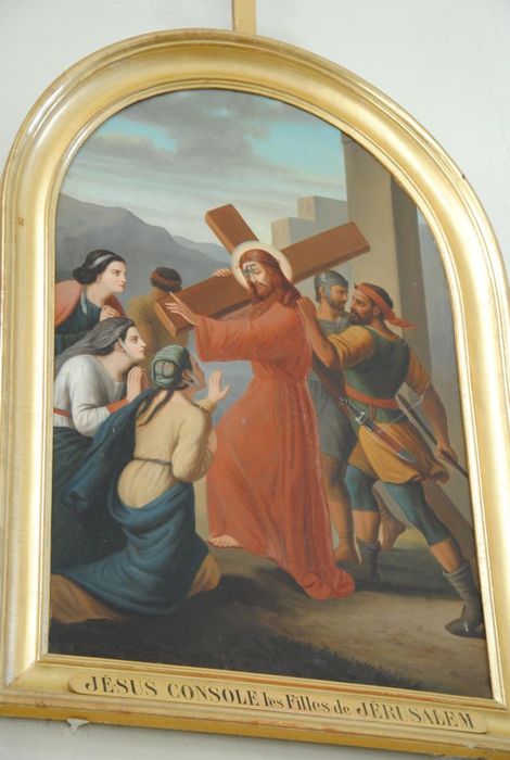 tableau : Chemin de croix, Jésus console les filles de Jérusalem