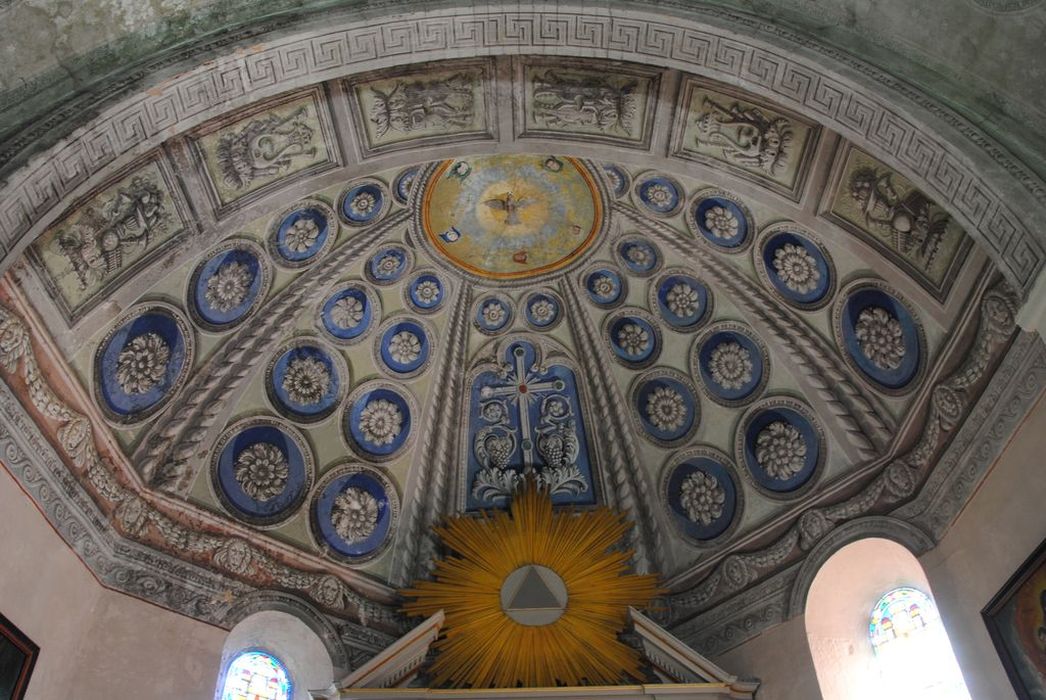 Eglise Notre-Dame-de-l'Assomption : Abside, peintures monumentales, vue générale