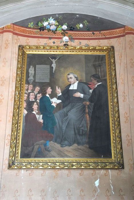 Tableau avec cadre : Saint Jean Baptiste de la Salle enseignant