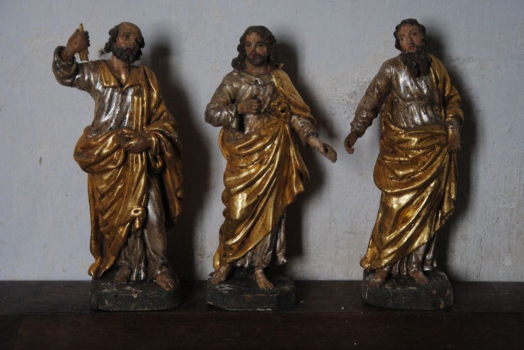 4 statuettes : Apôtres