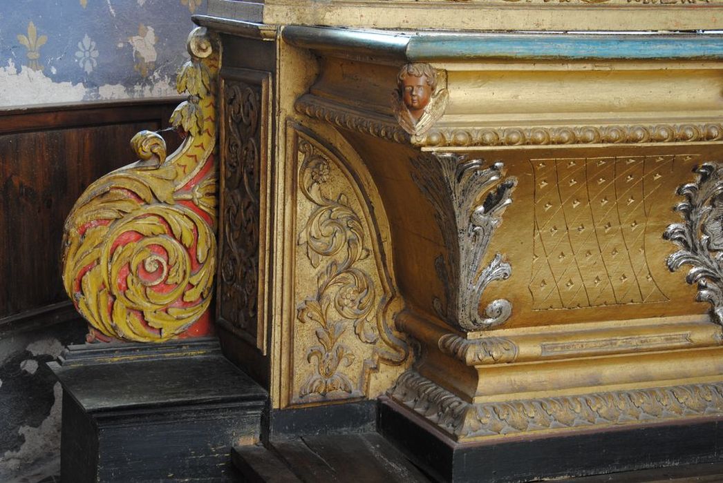 autel, retable (maître-autel), autel, vue partielle